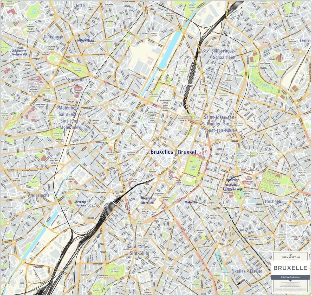 Brüsseler Stadtplan