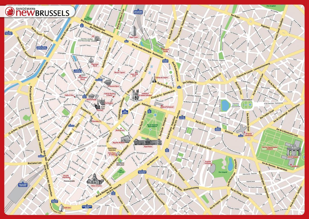 Brüsseler Stadtkarte