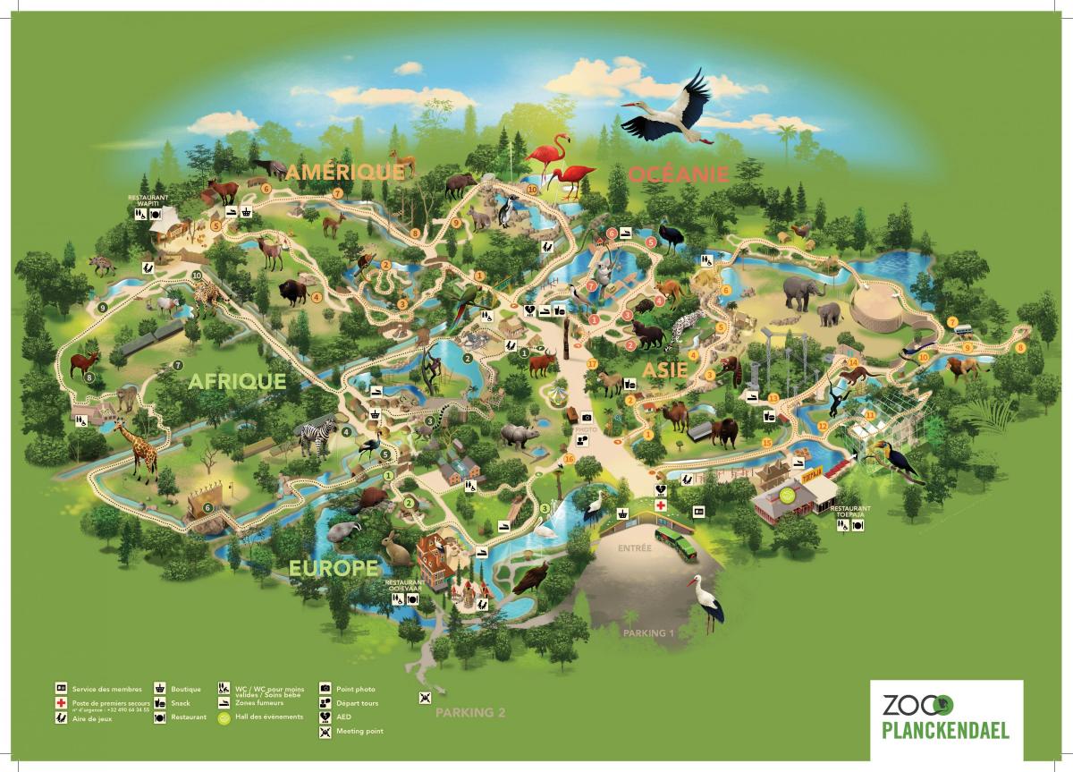 Karte des Brüsseler Zooparks