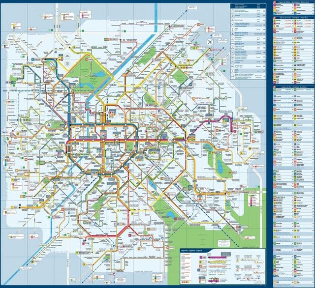 Karte des Brüsseler Busbahnhofs